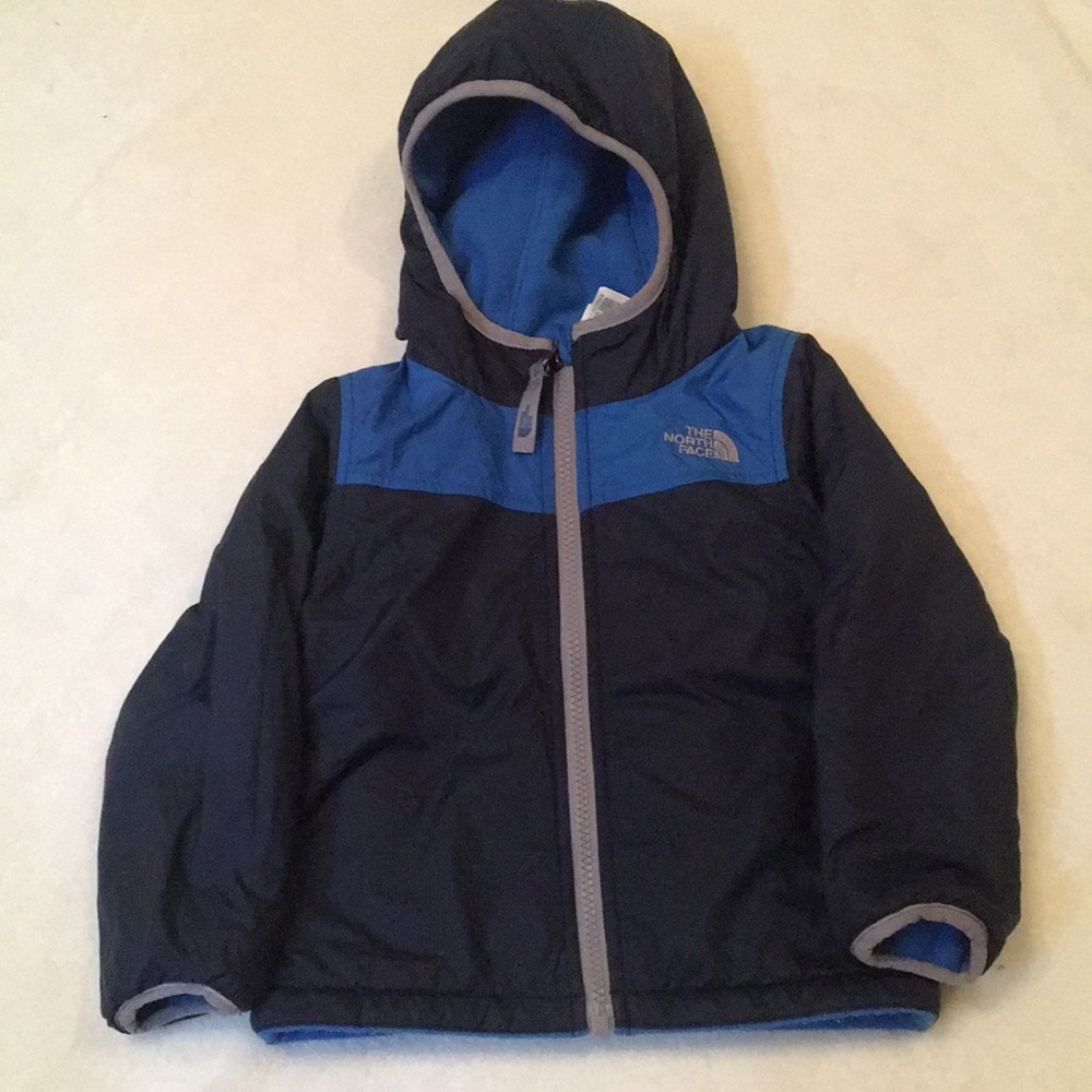 North face baby boy reversible coat
